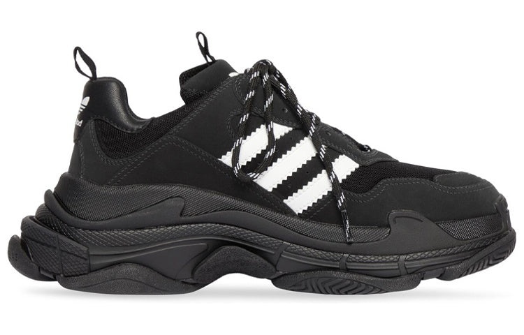 (WMNS) Adidas x Balenciaga Triple S Sneaker 'Black' 712764W2ZB21090 - 2