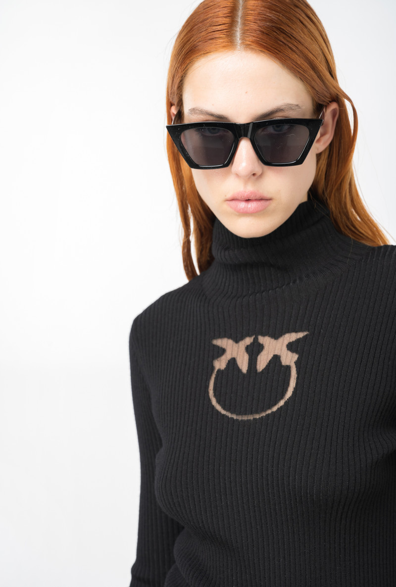 WOOL TURTLENECK SWEATER 와 로고 3
