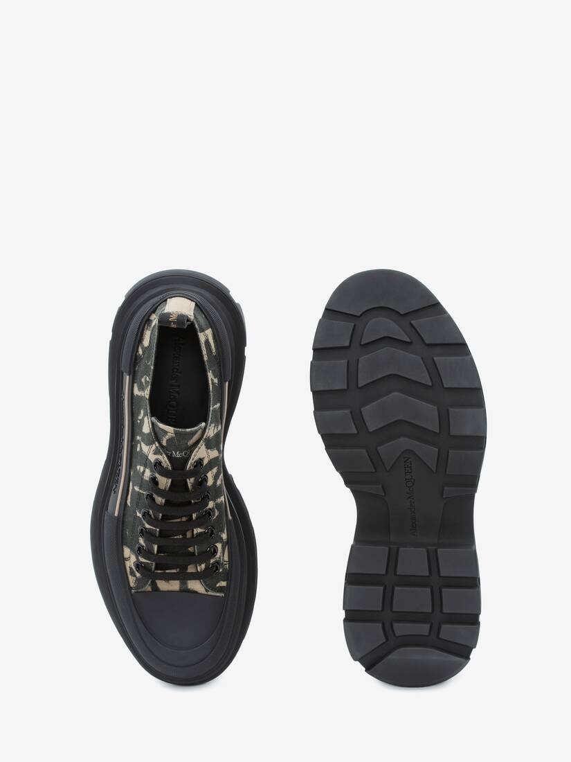 Mcqueen Graffiti Tread Slick Lace-up in Black/beige - 4