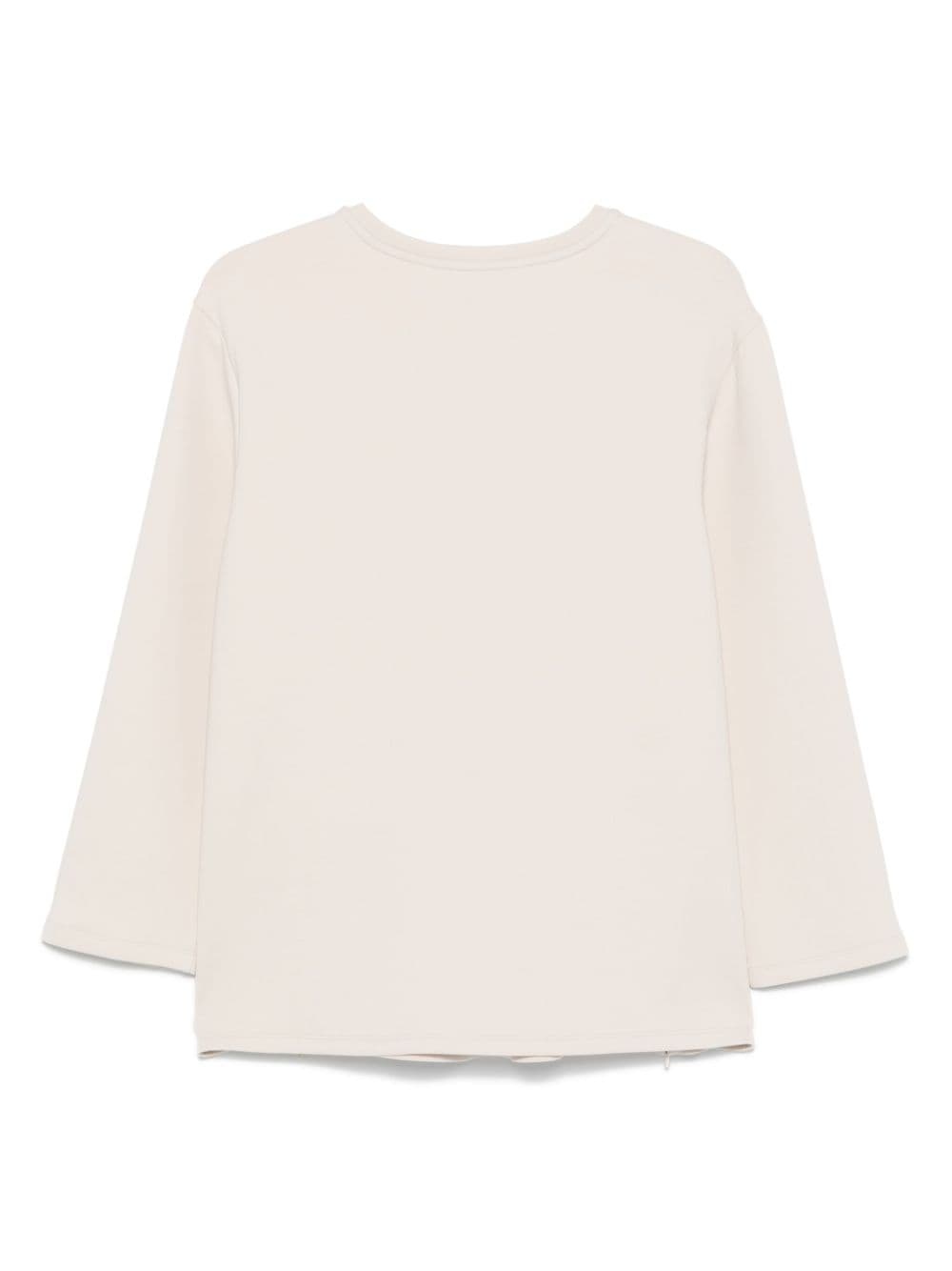 logo-embossed jersey sweatshirt - 2