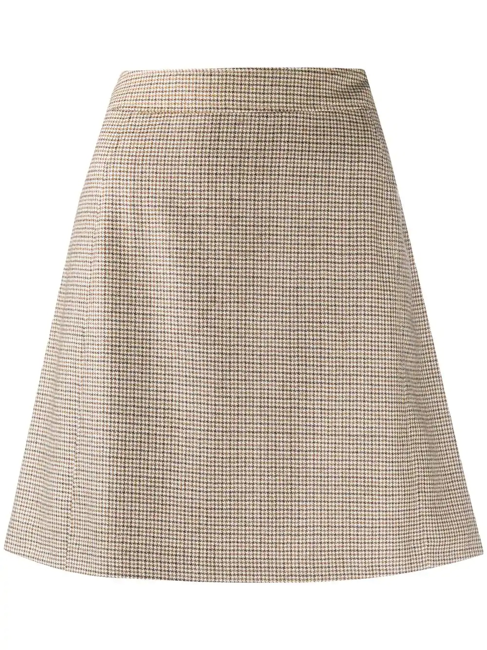 Sonia houndstooth A-line mini skirt  - 1