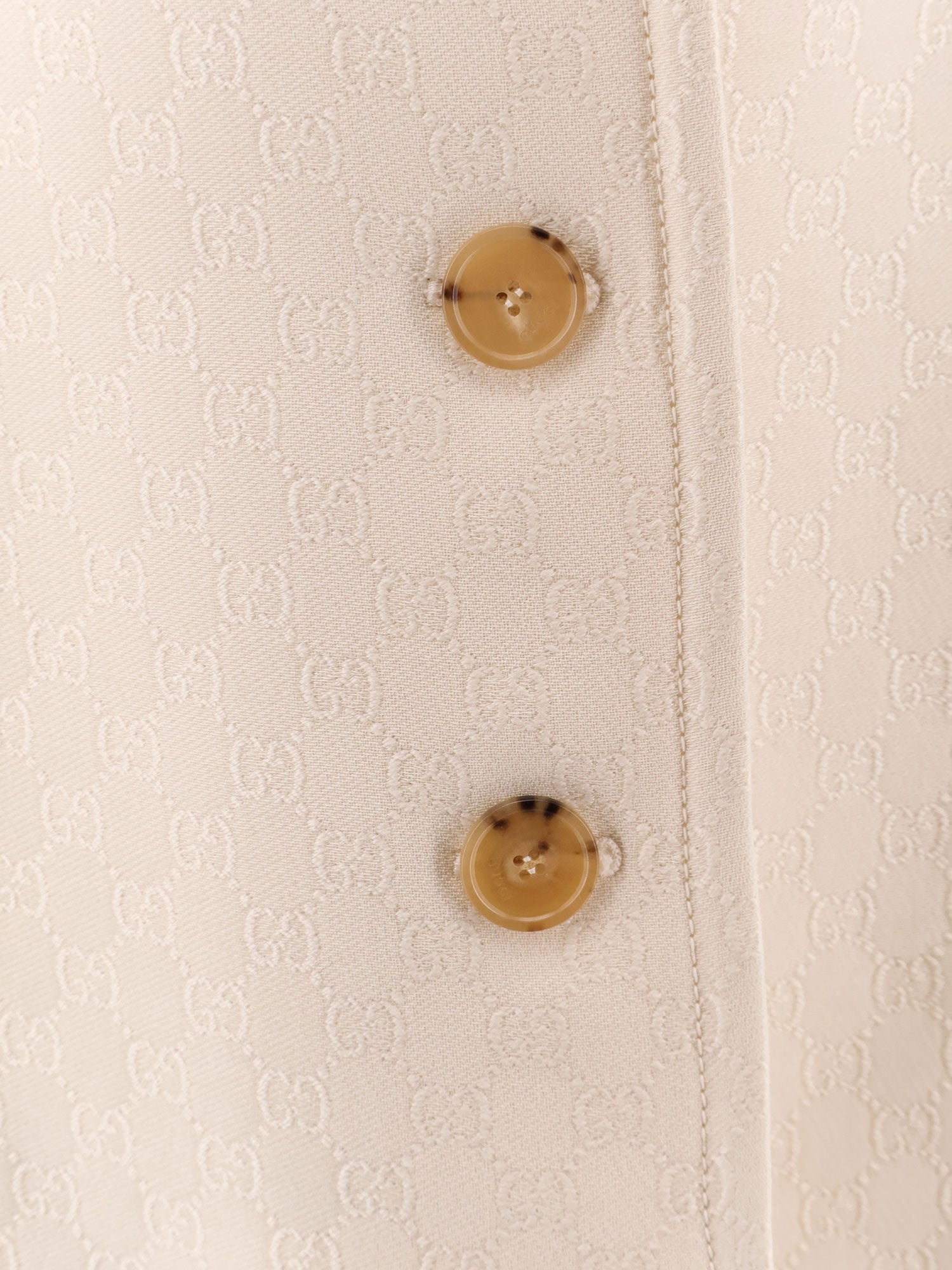 コート Wool and silk crepe coat with all-over GG motif Gucci Wool And Silk Crepe Coat With All-over Gg Motif | ModeSens