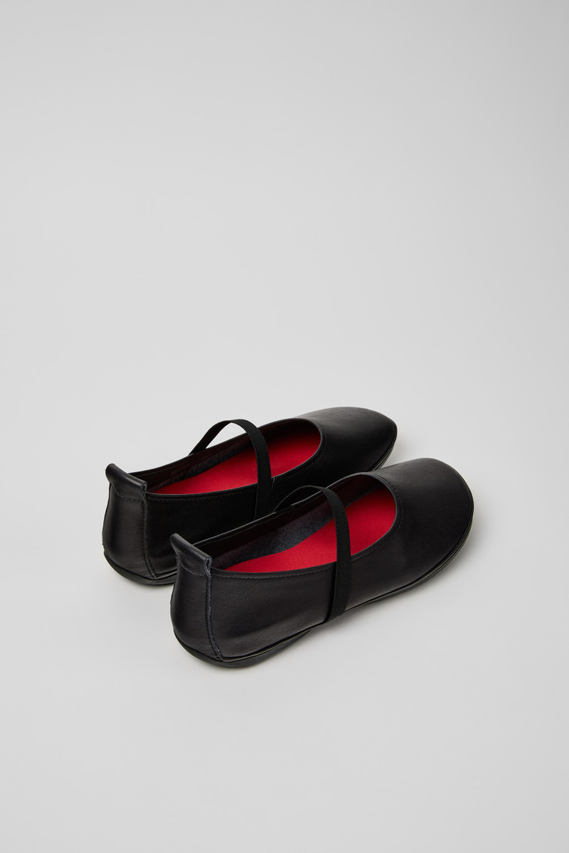 CAMPERLAB Black Leather Ballerinas for Women. outlook