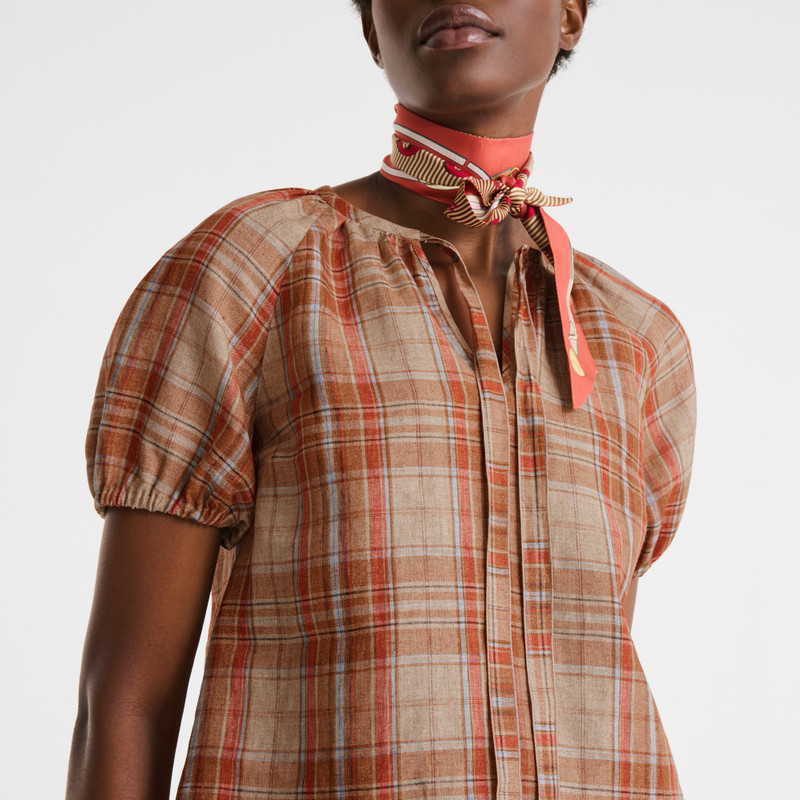 Shirt Amber - Plaid linen 4