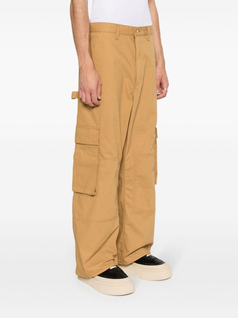 straight-leg cargo trousers - 3