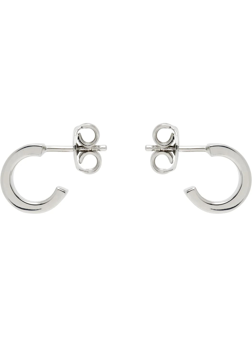 Numeric Minimal Signature Hoop Earrings - 1