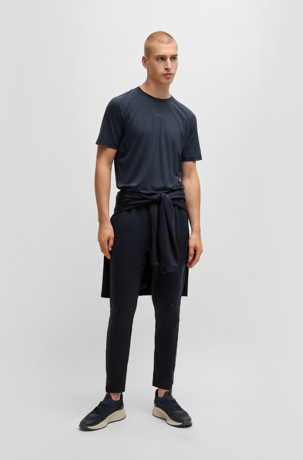 ACTIVE TRACKSUIT BOTTOMS IN STRETCH FABRIC WITH MOISTURE MANAGEMENT - 4
