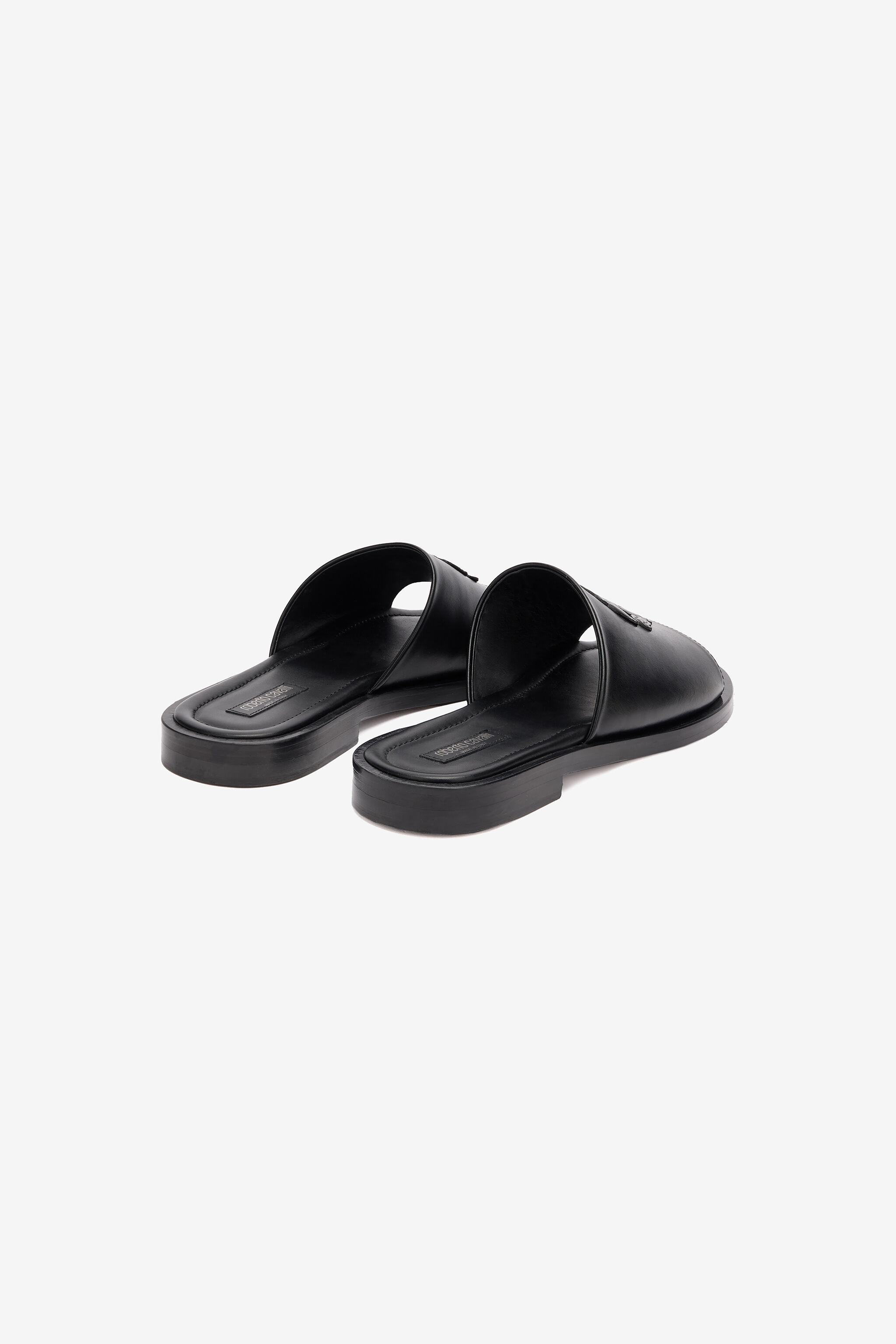 Slides With Mirror Snake Monogram - 3