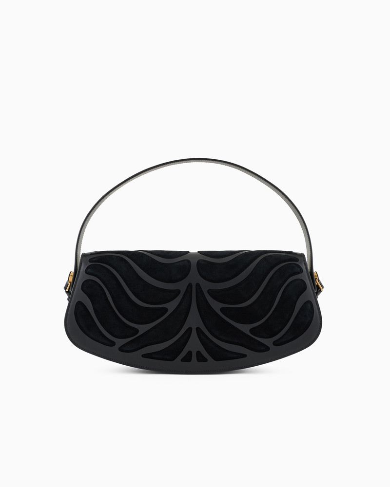 LEATHER HANDBAG WITH SUEDE INLAYS 3