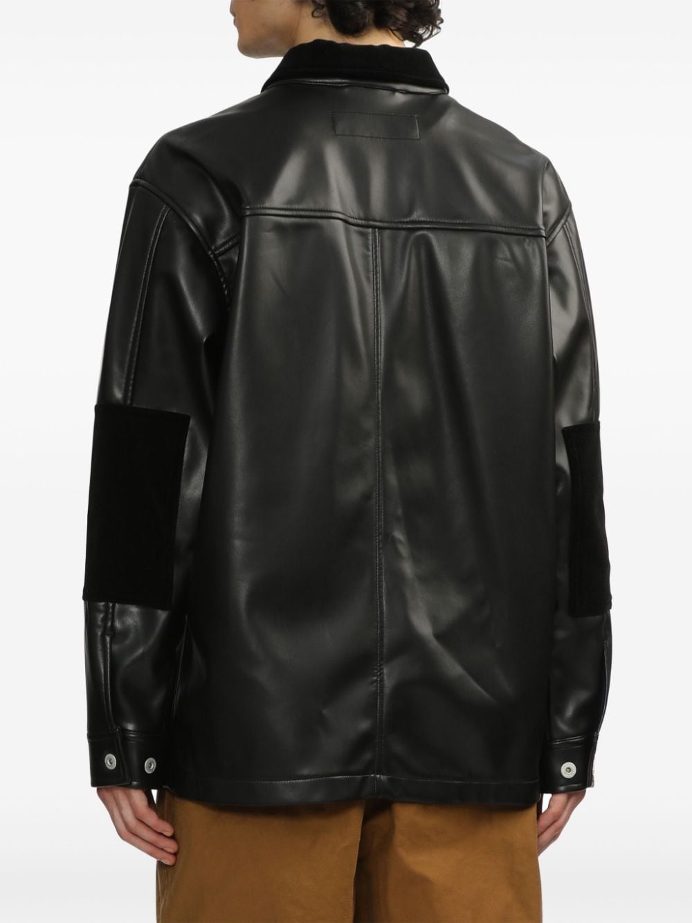 corduroy-collar jacket - 4