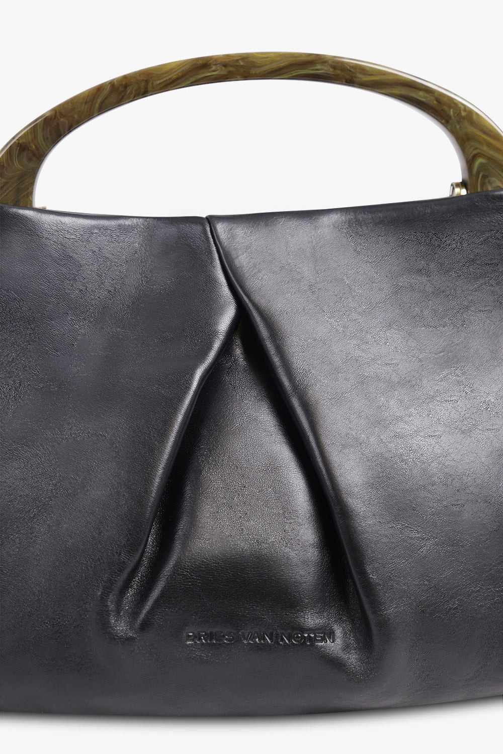 MINI RESIN HANDLE BAG | BLACK - 4