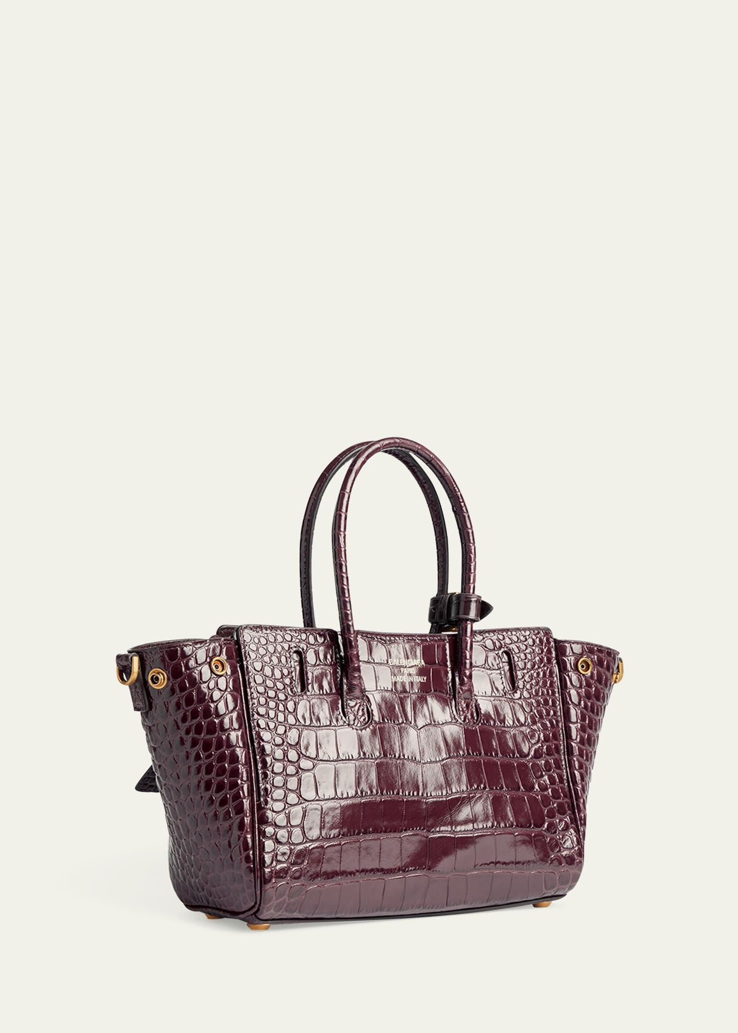 Bel Air Mini Croc-Embossed Leather Crossbody Bag - 3