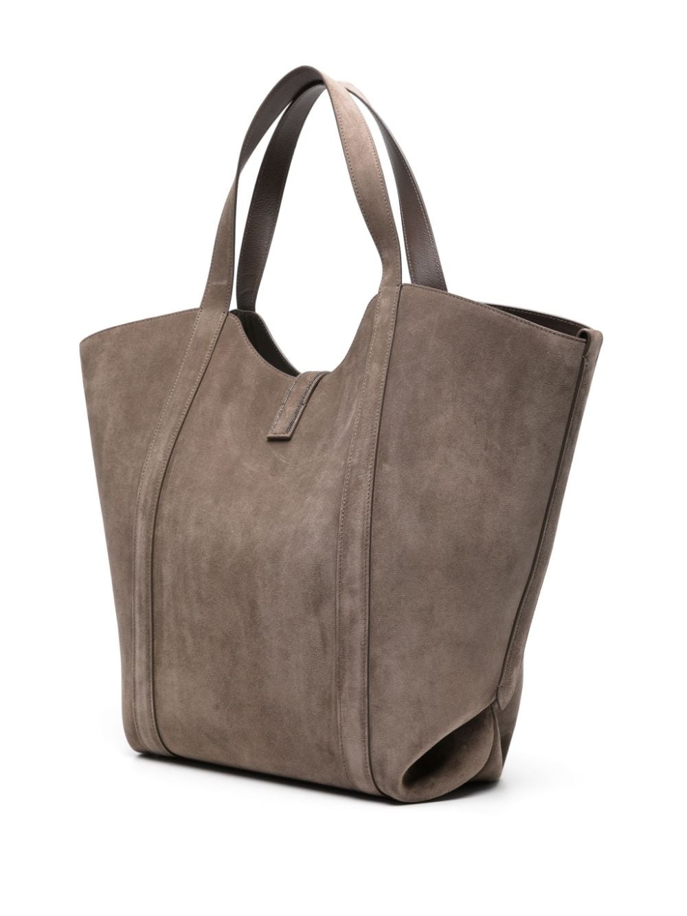 large suede tote bag - 3