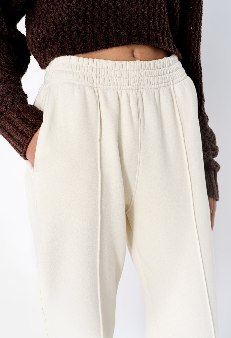FLEECED PINTUCK SWEATPANT 5