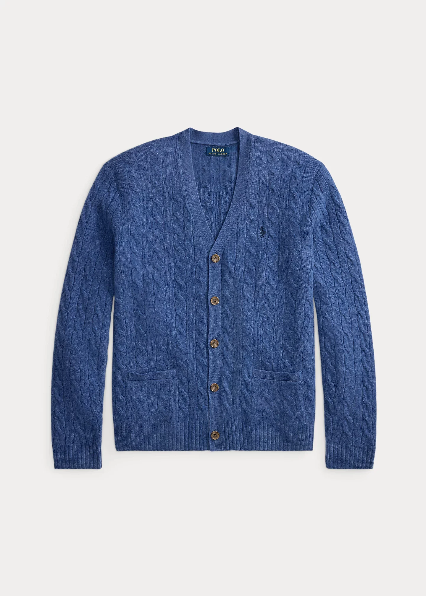 Cable-Knit Wool-Cashmere Cardigan - 1