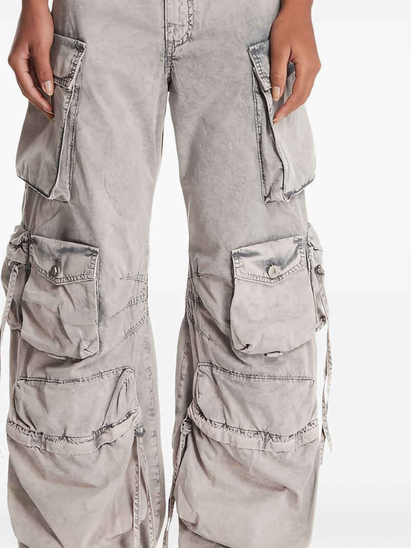 THE ATTICO multi-pocket cargo flared trousers outlook