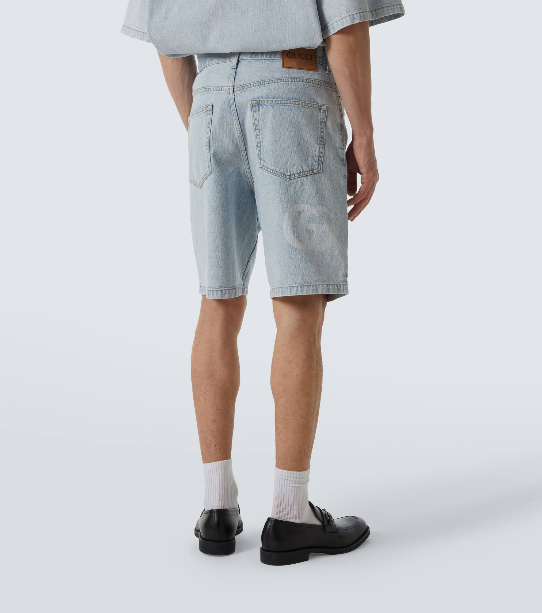 GG denim Bermuda shorts - 4