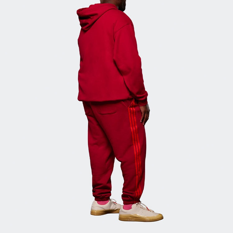 adidas IVY PARK Crossover Sweat Pant Side Stripe Drawstring Sports Long Pants Couple Style Red HI195 - 9