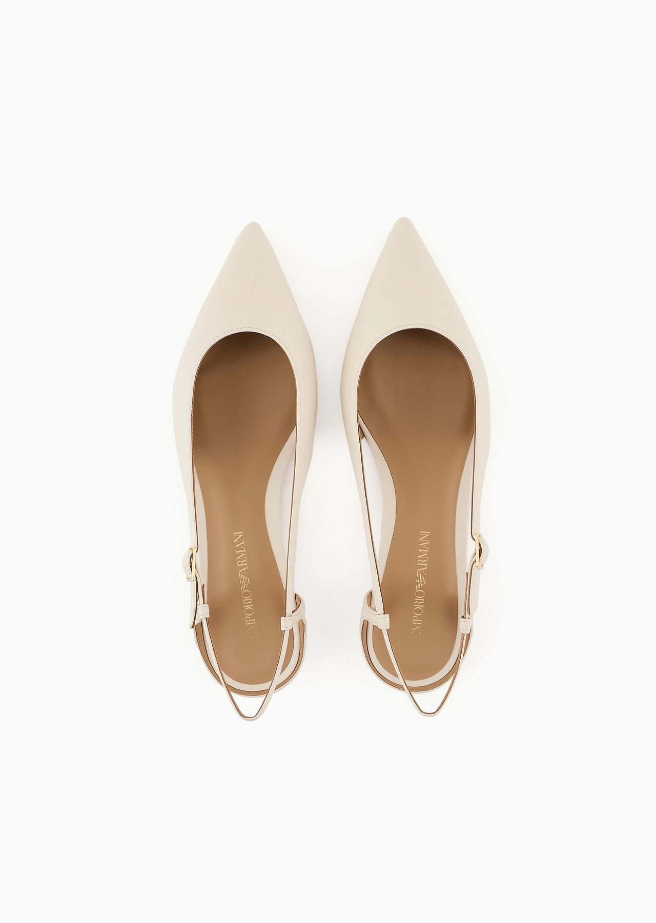 Nappa-leather slingback ballerinas with pointed toe - 3