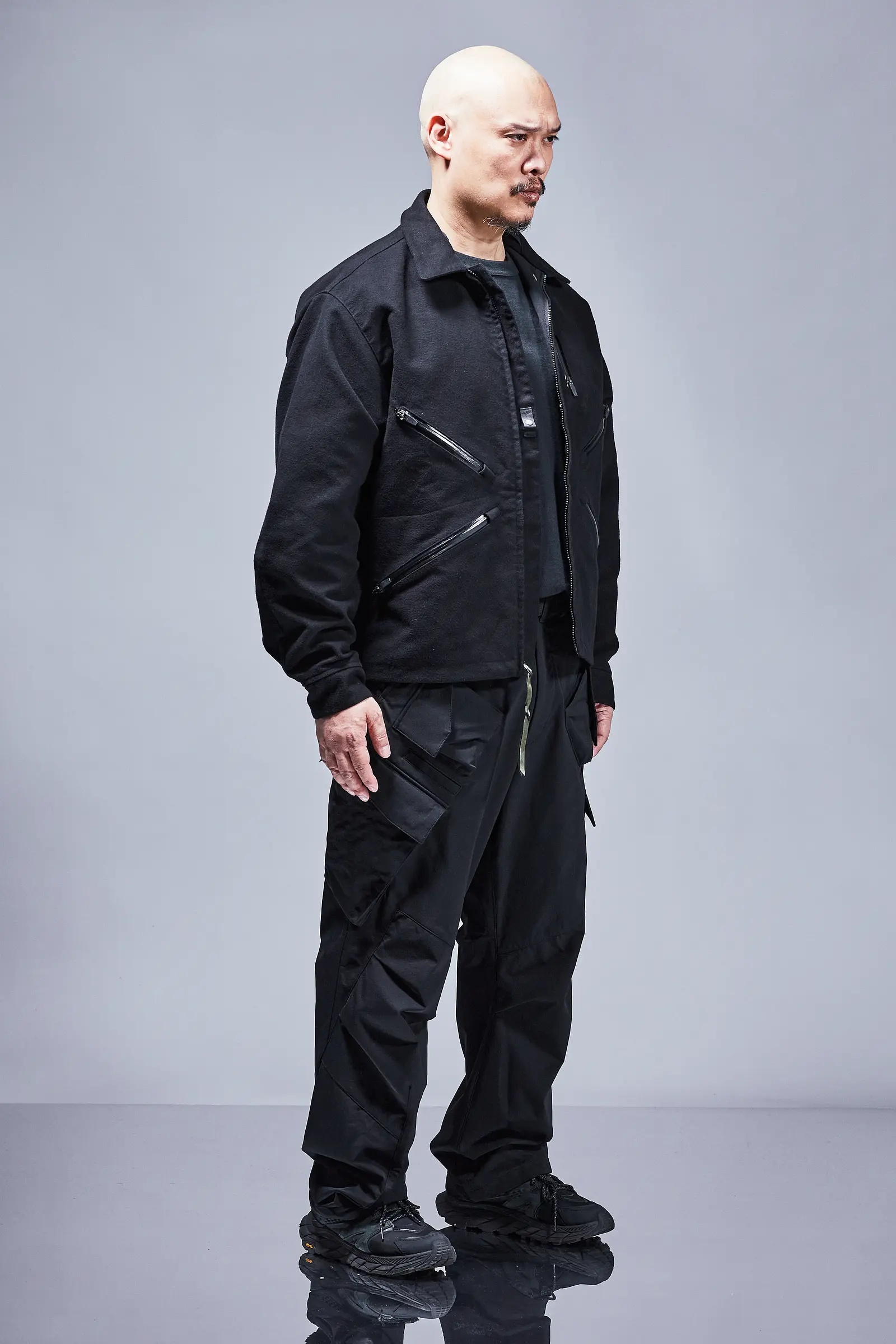 J121-KI Cotton Moleskin Jacket Black - 5