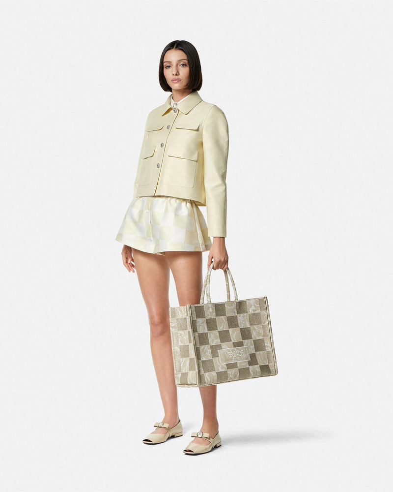 VERSACE Duchesse Crop Blouson Jacket outlook