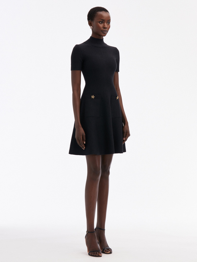 O FLOWER KNIT MINI DRESS 3