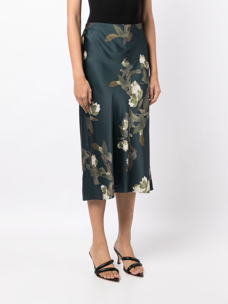 floral-print high-waisted midi skirt 3