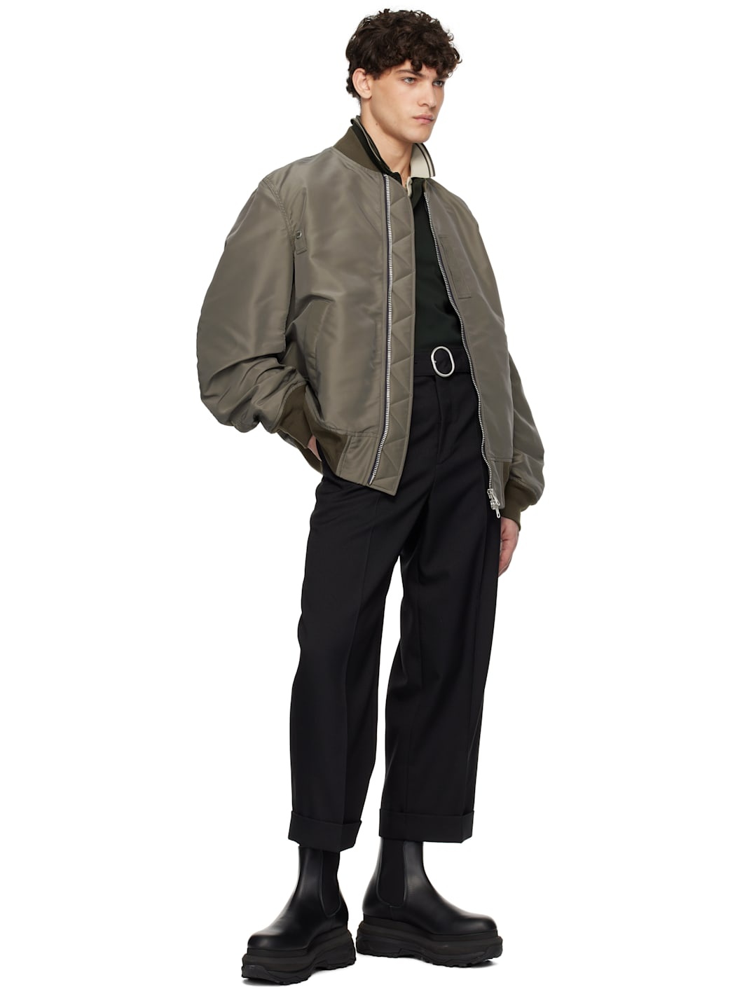 21AW Nylon Twill Blouson 【2】 Nylon Twill Blouson – La Garçonne