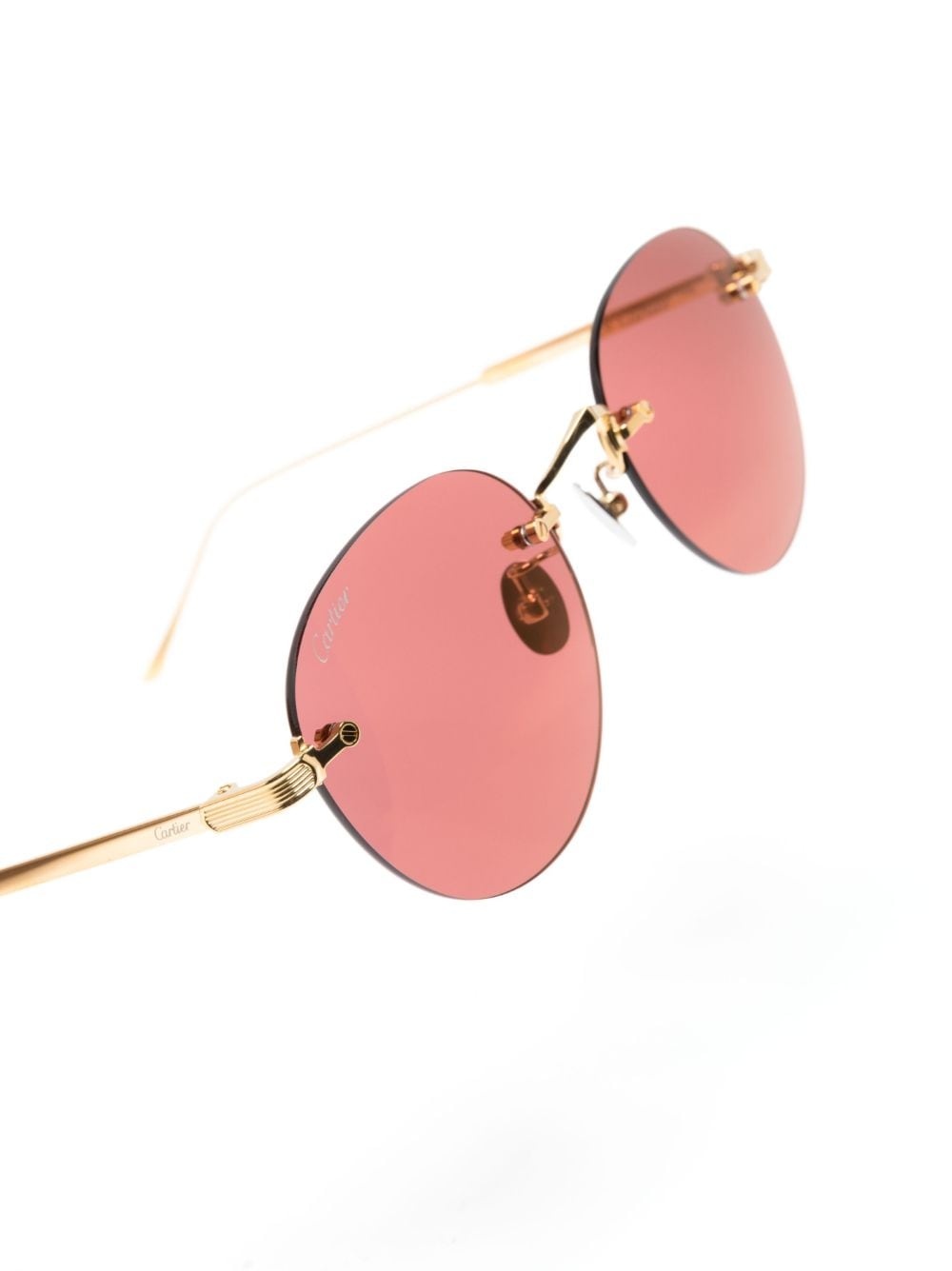 round-frame tinted sunglasses - 3