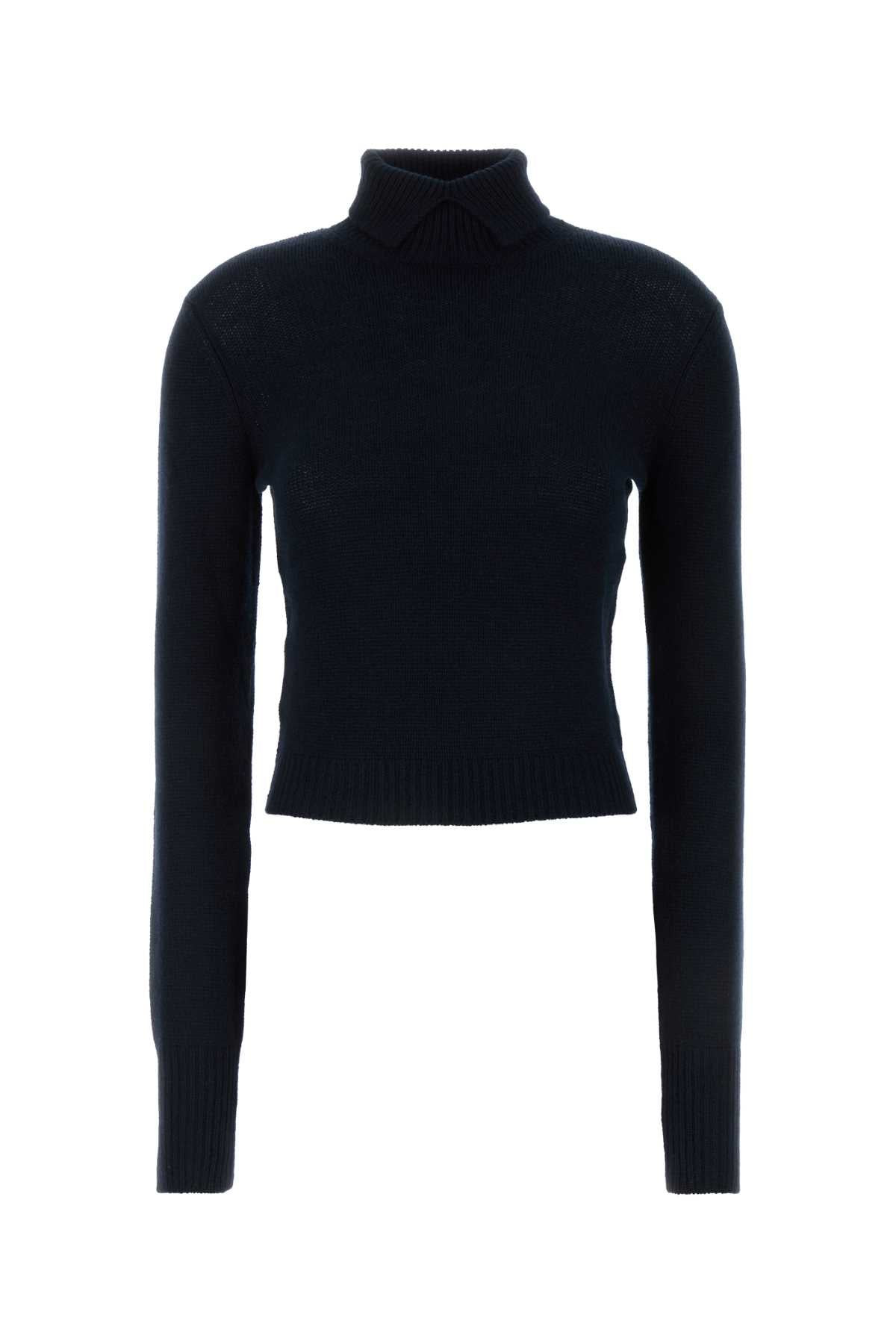 Prada Women Midnight Blue Cashmere Sweater - 1