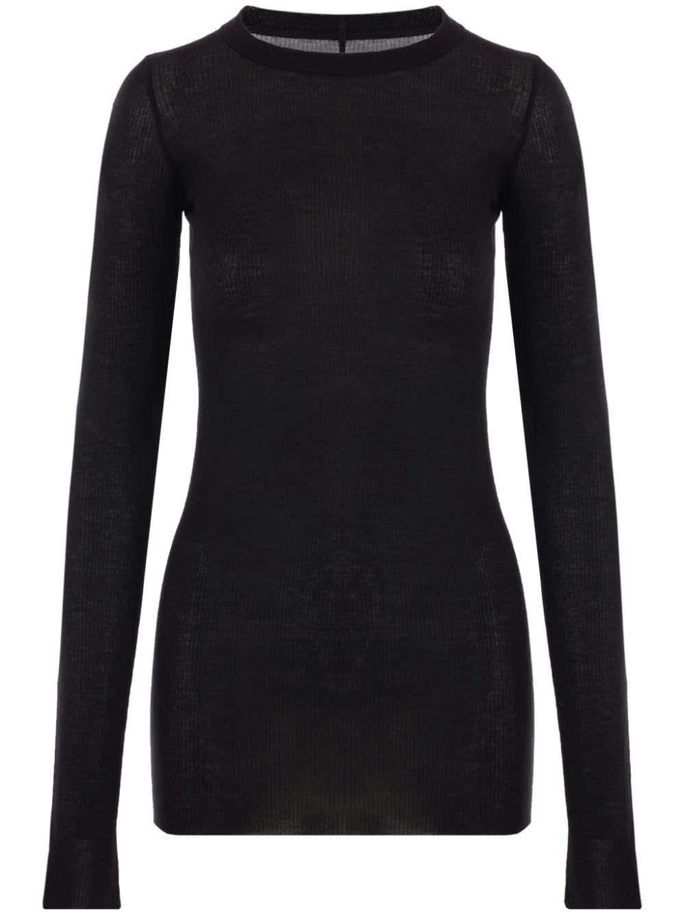 RICK OWENS Women Ribbed Long-Sleeve Top - 1