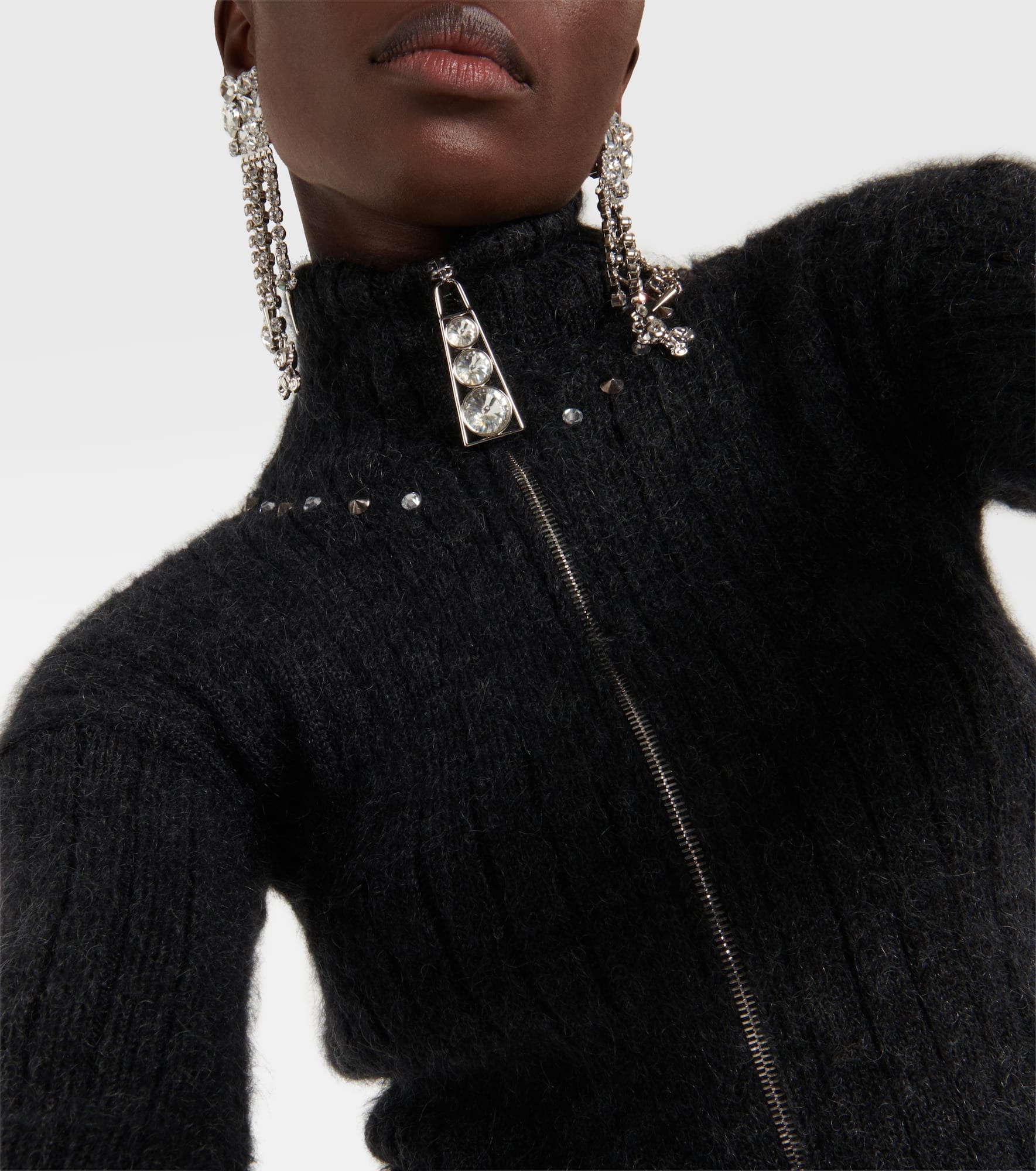 Embellished wool-blend sweater - 4