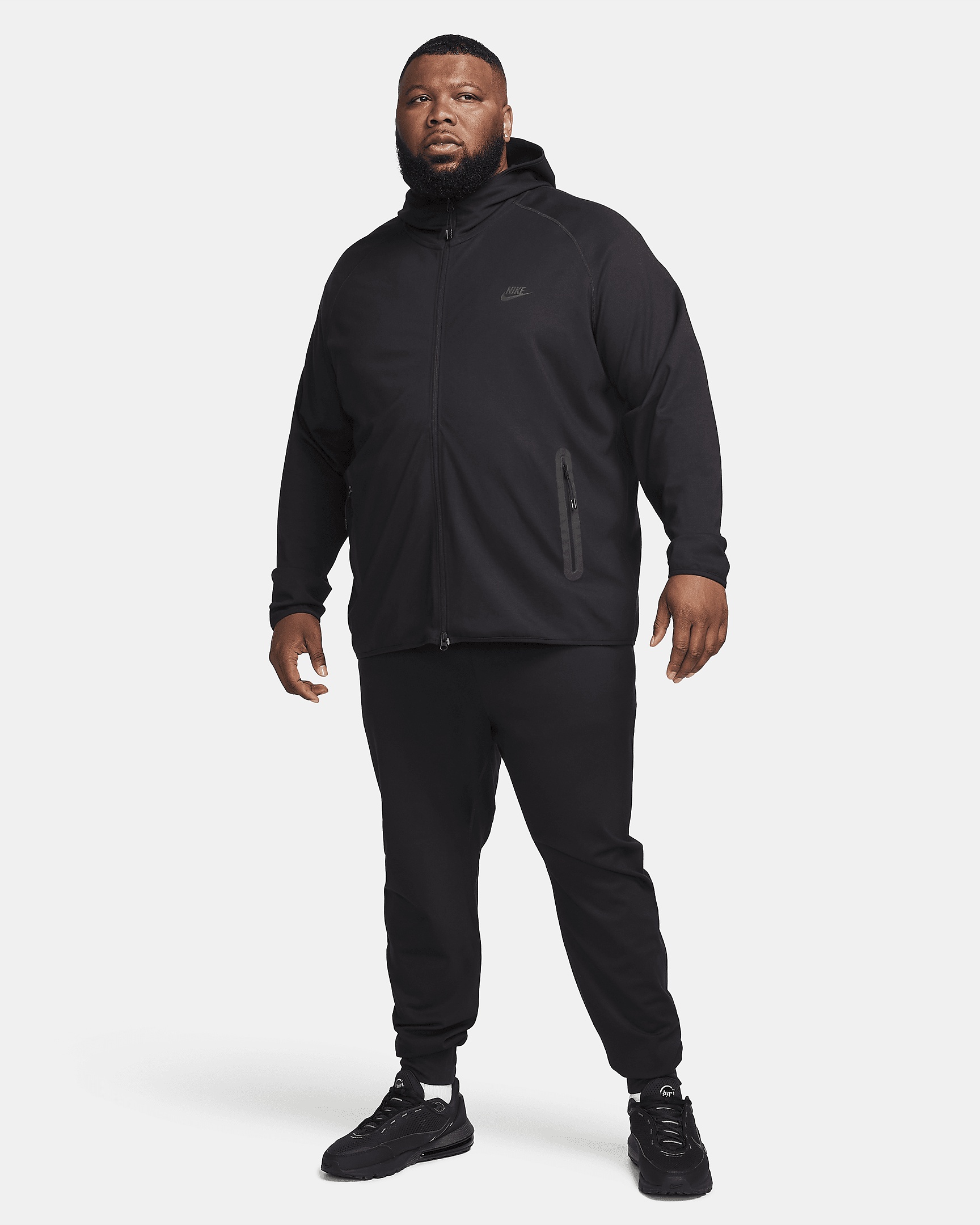 ★NIKE★TECH LIGHTWEIGHT KNIT FULL ZIP フーディ★追跡可 Nike Nike Tech Men's Lightweight Knit Full-Zip Hoodie