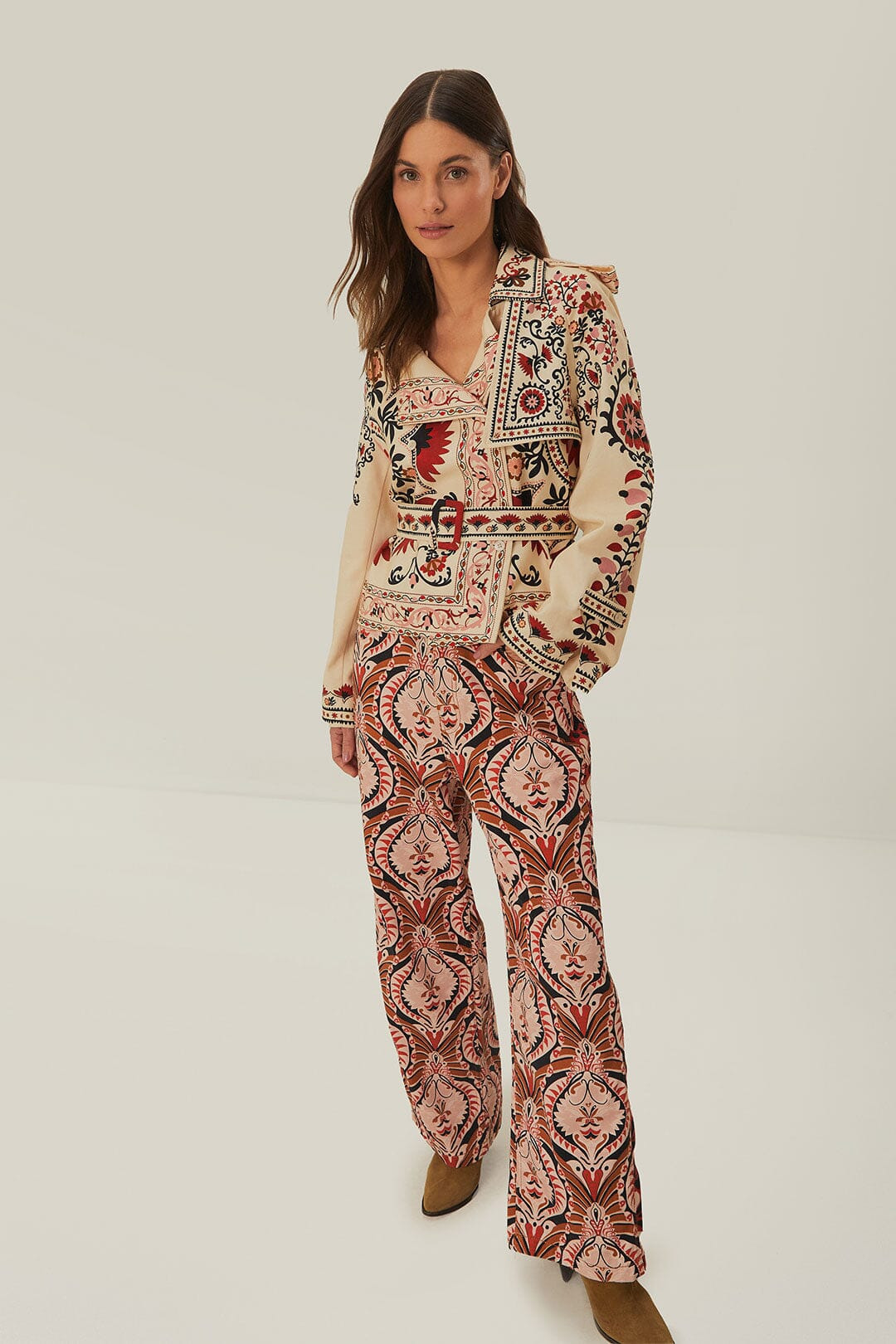 Brown Pineapple Jewelry Pants - 3