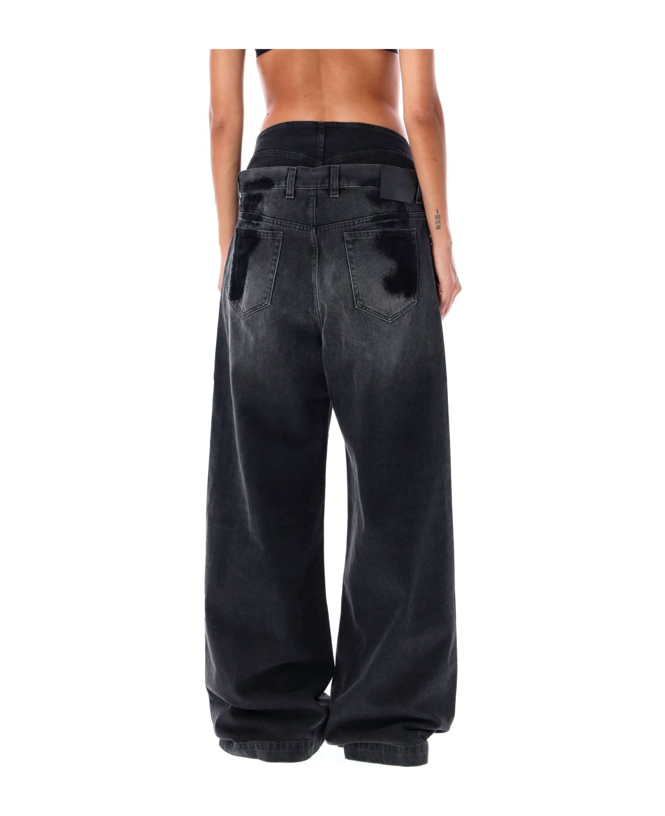 Double Waist Jeans - 2