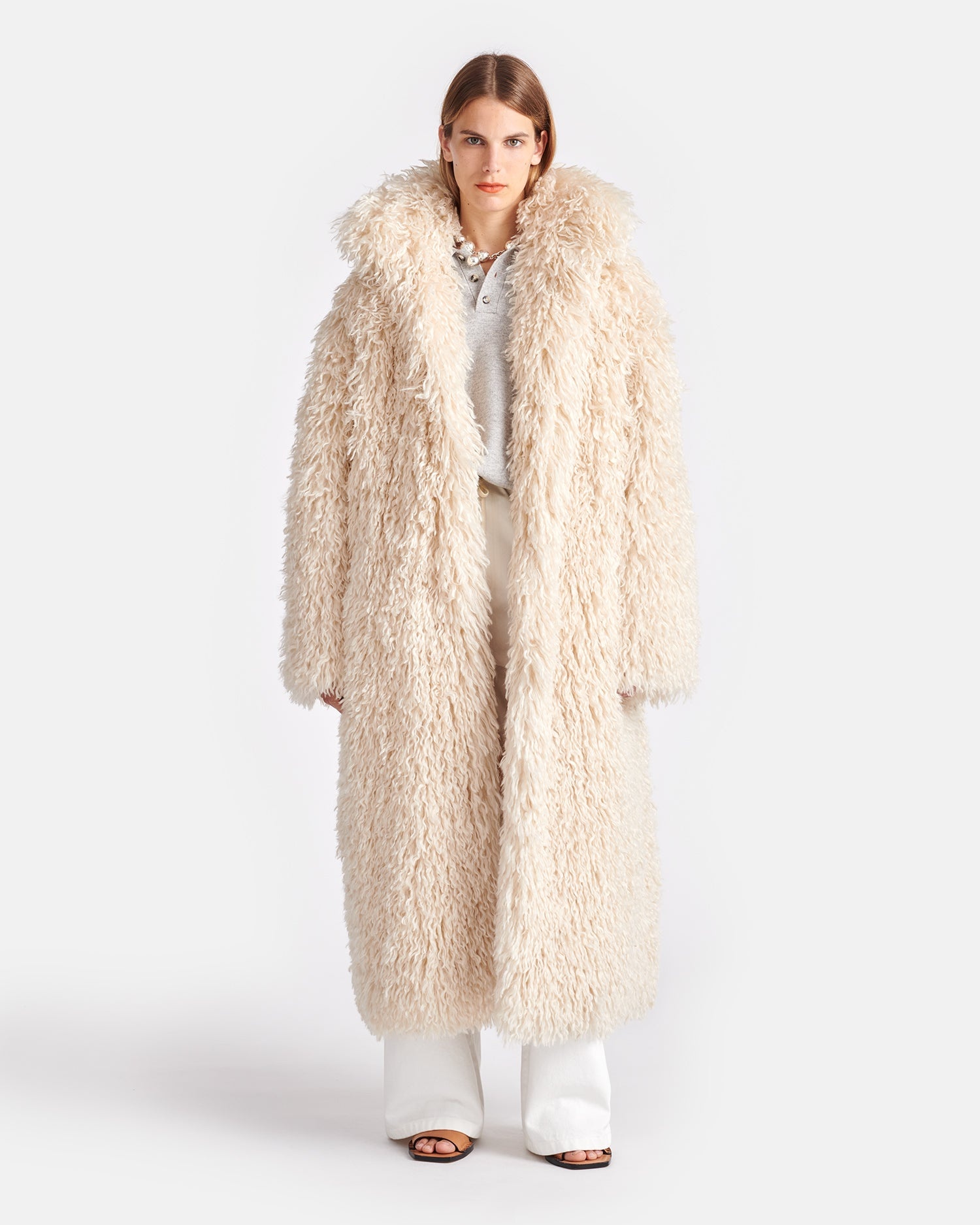 Faux Racka Fur Coat - 2