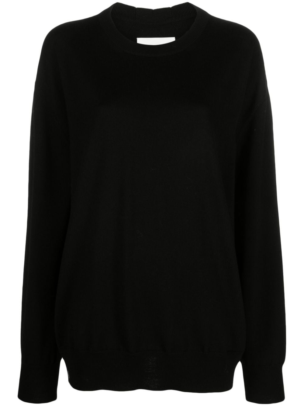 crew-neck wool jumper - 1