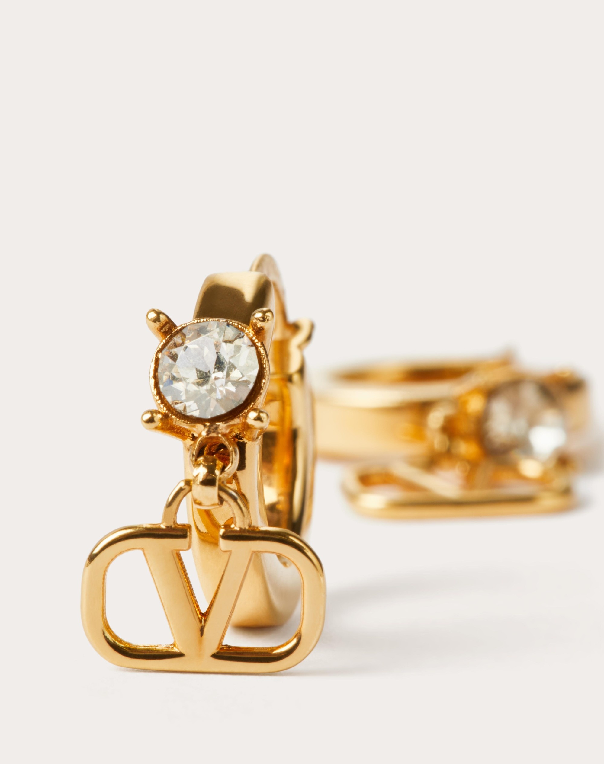 MINI VLOGO SIGNATURE METAL EARRINGS WITH SWAROVSKI® CRYSTALS 2