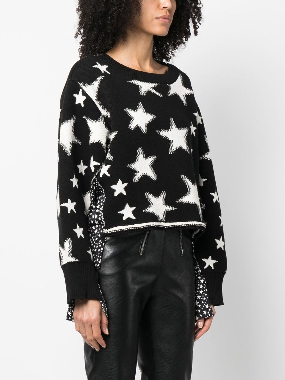 star-motif knitted jumper - 3