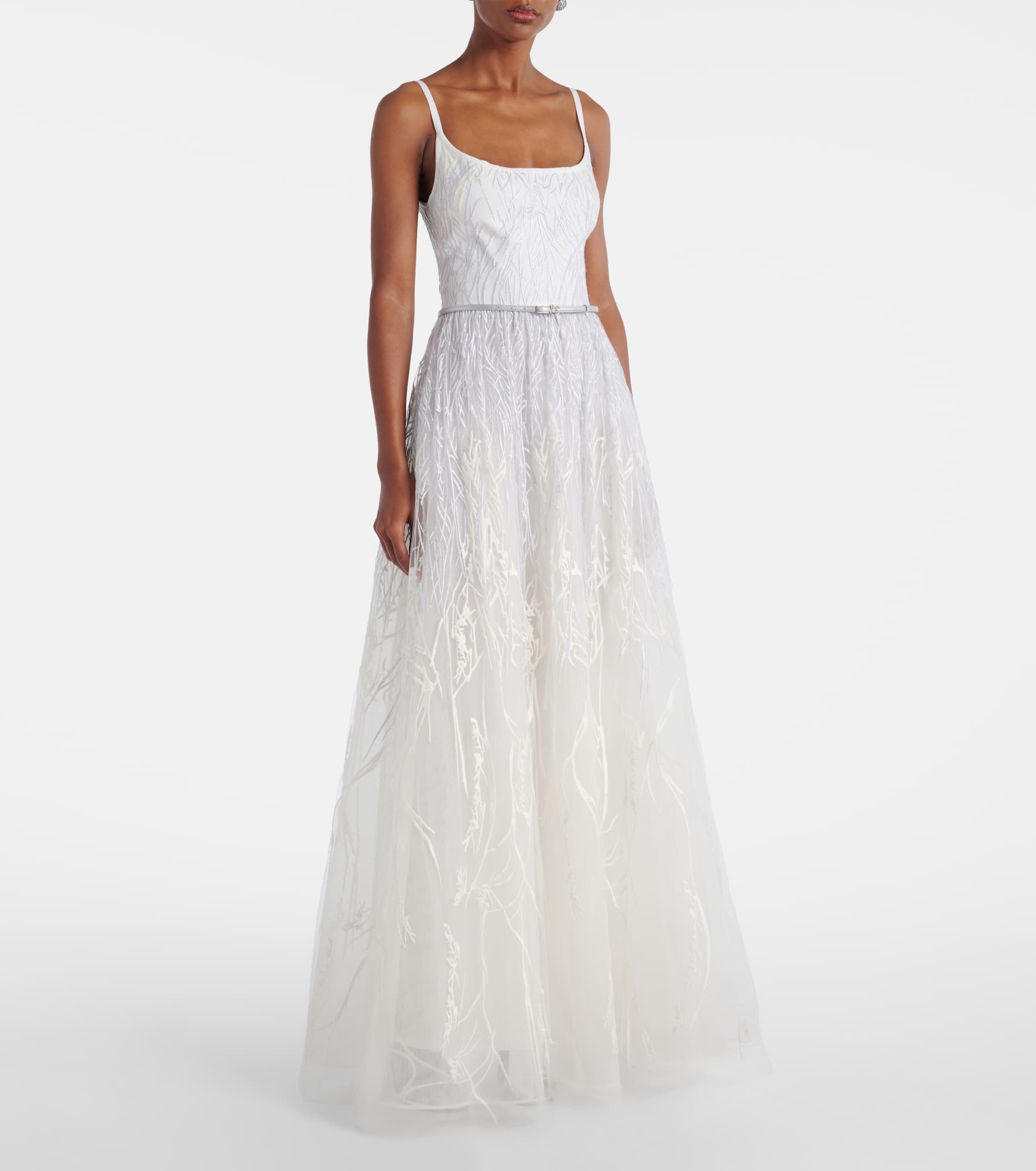 Bridal embroidered tulle gown - 2
