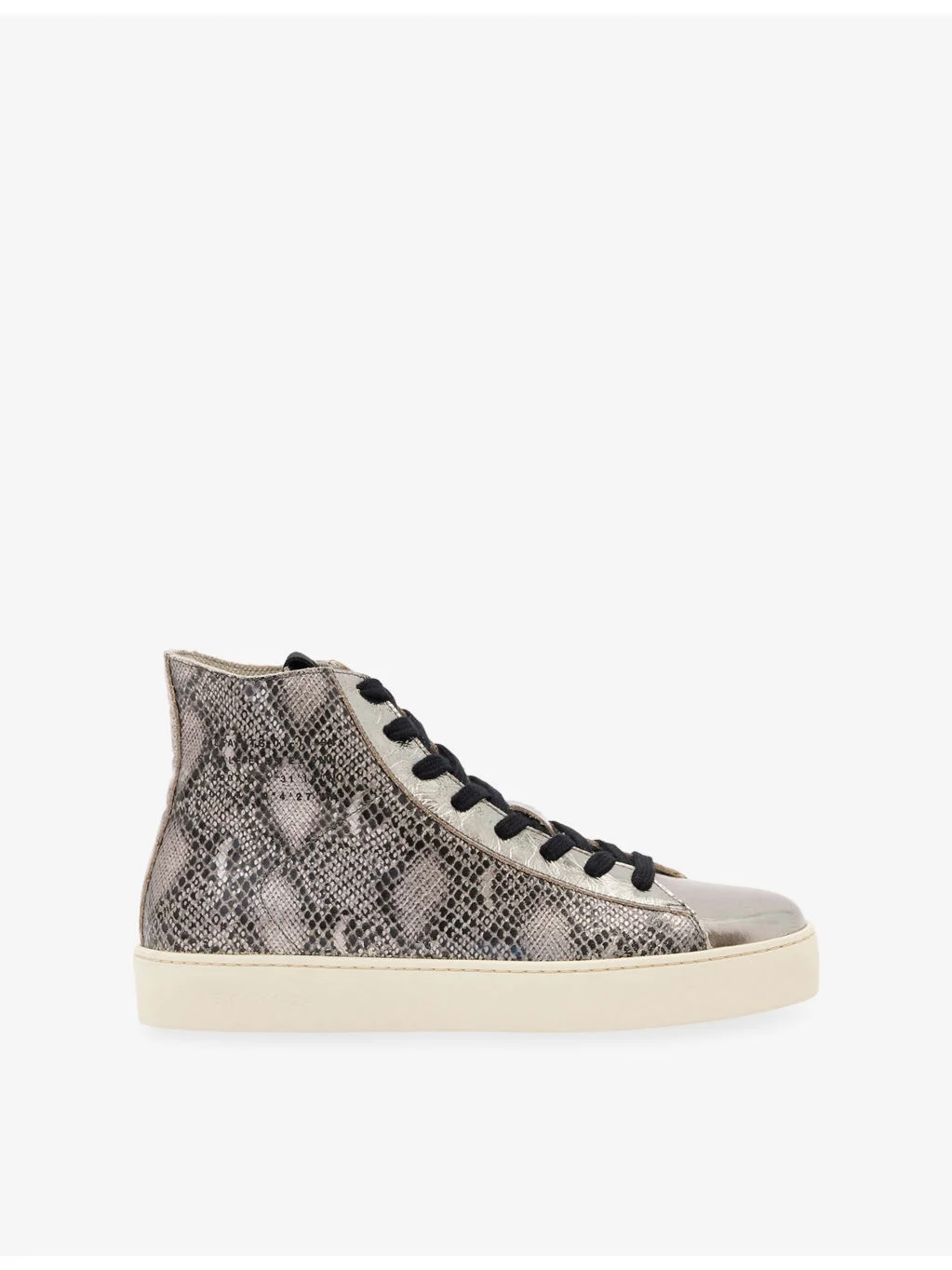 Tana logo-embossed leather high-top trainers - 1