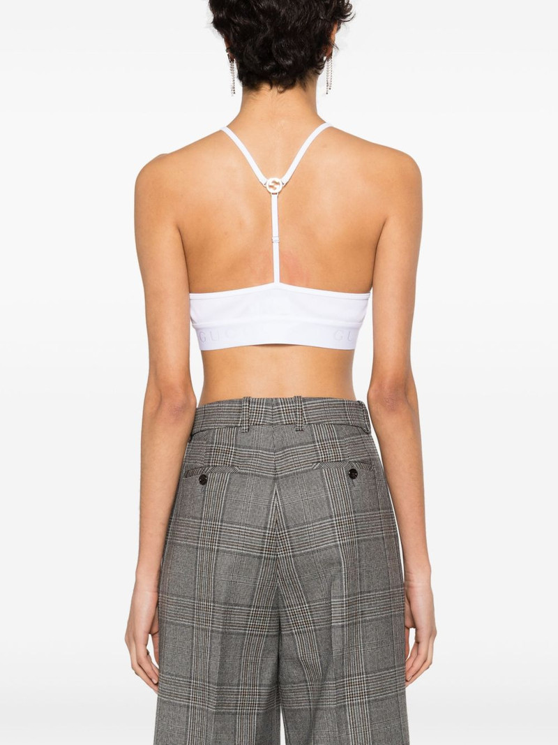 Interlocking G ribbed cropped top 4