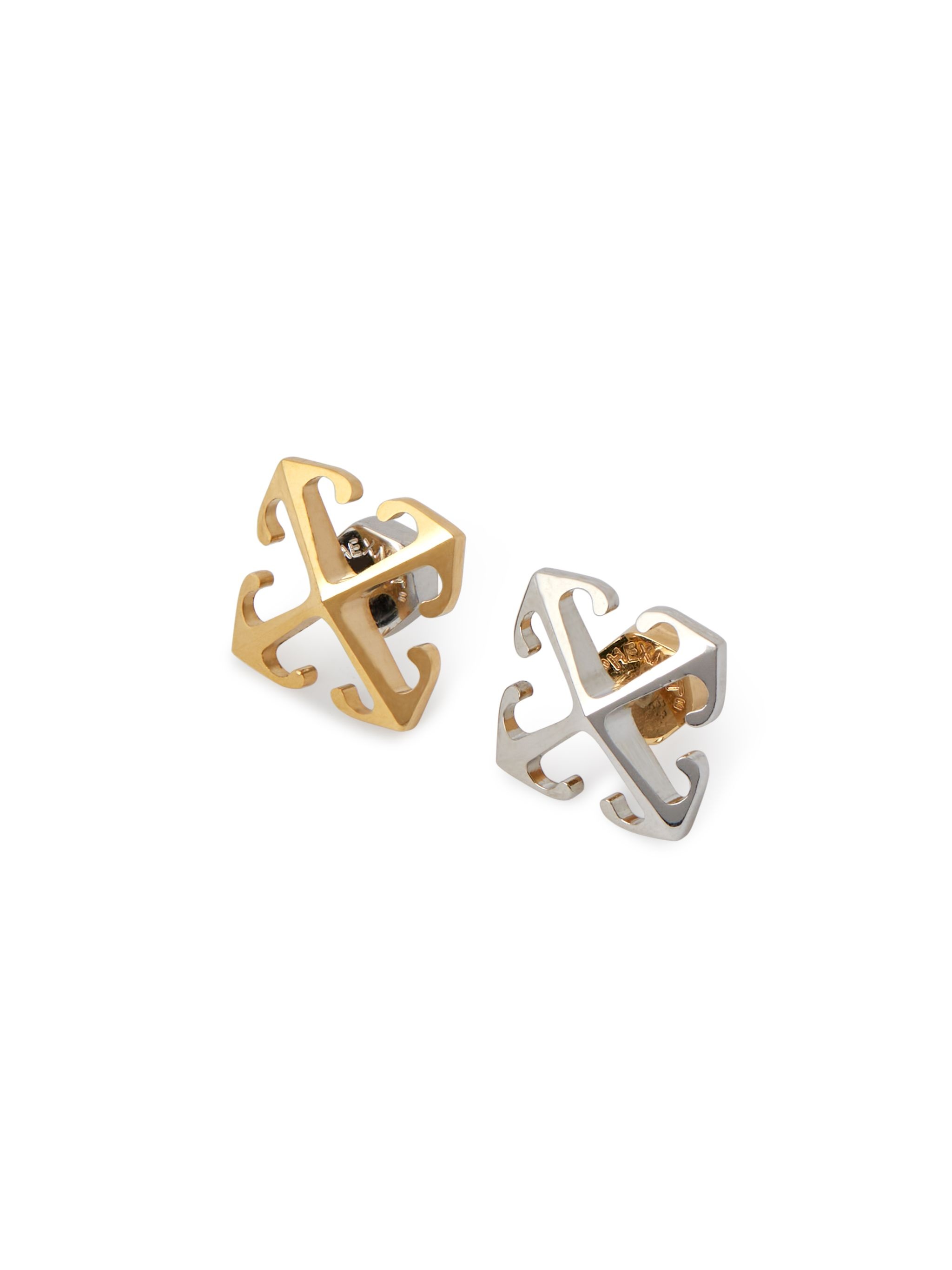 Bicolor Mini Arrow Earrings - 2