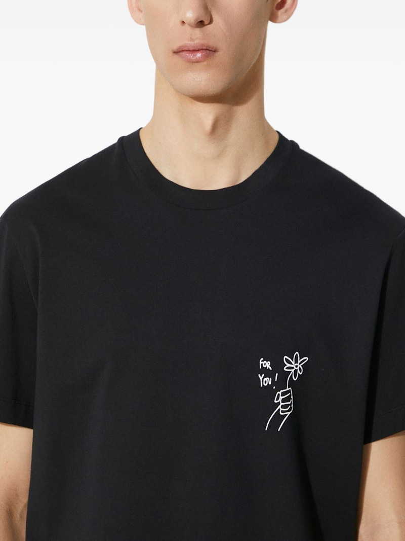 floral-print T-shirt 5