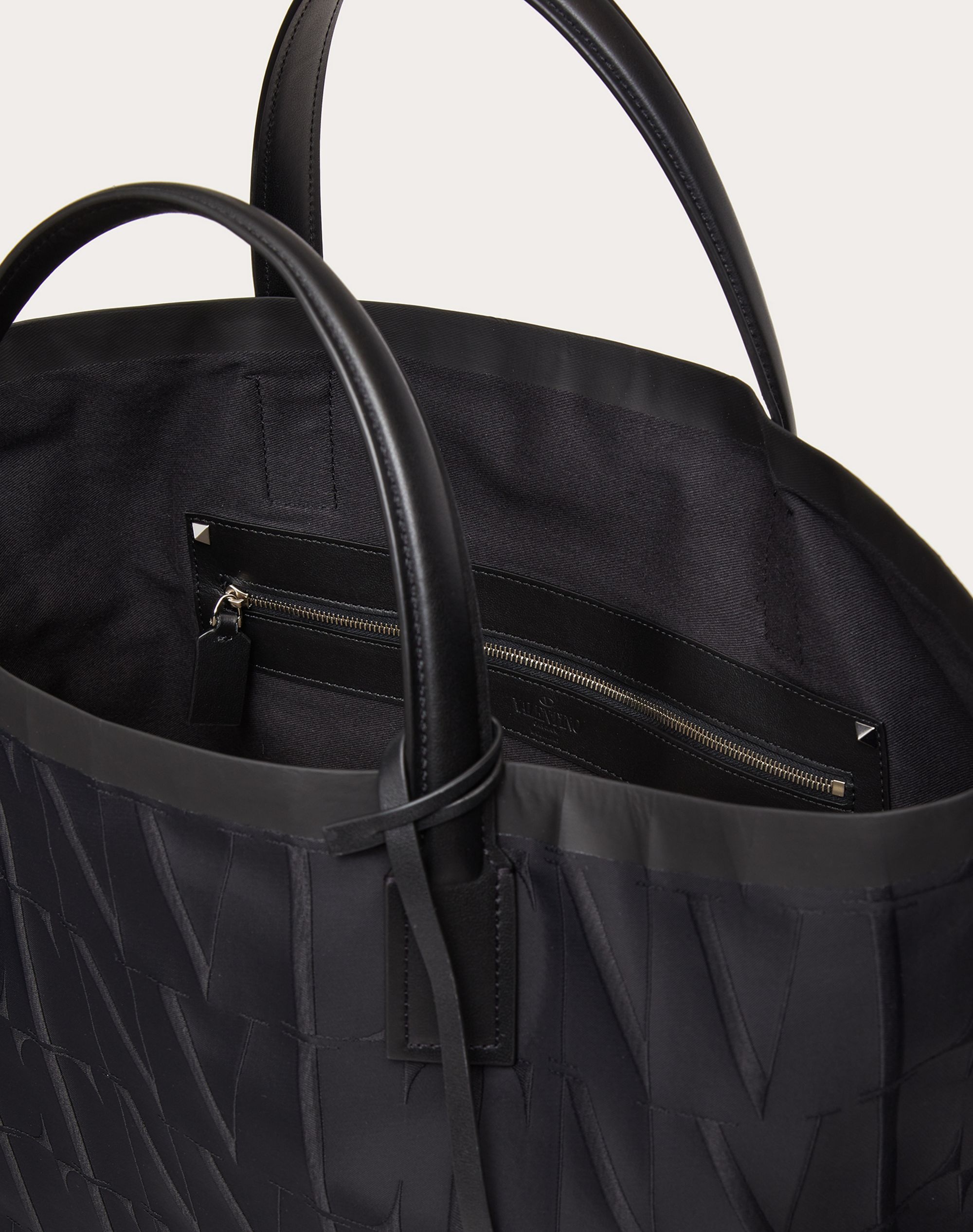 VLTN TIMES Nylon Jacquard Tote Bag - 4