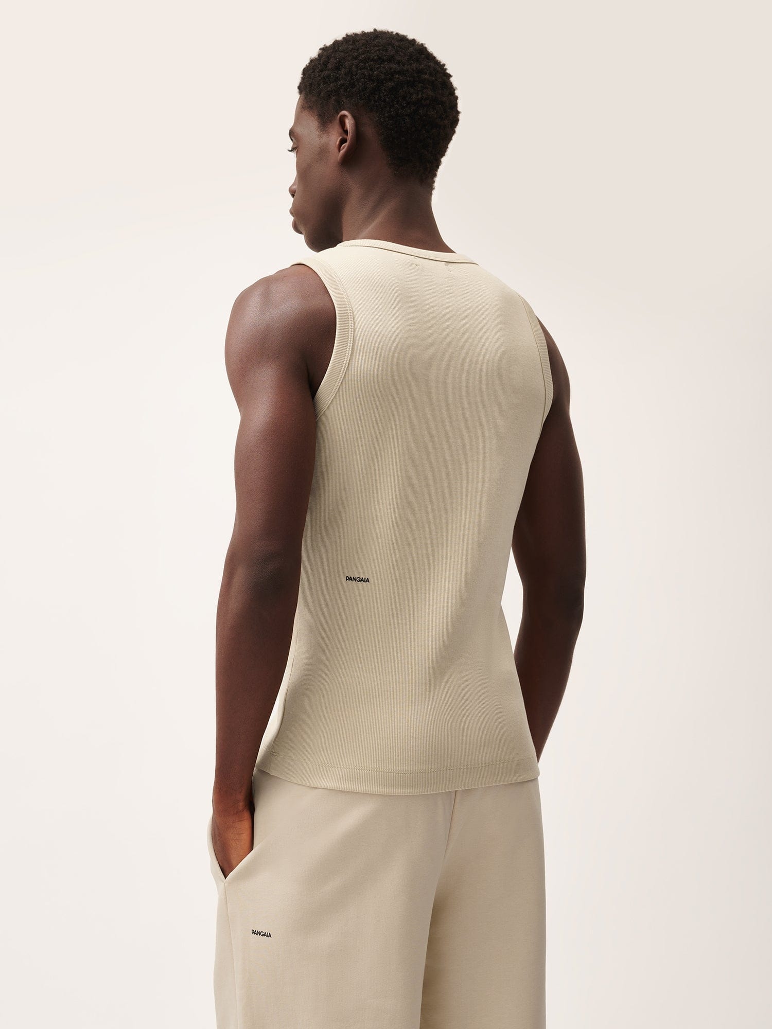 Men's 365 Lightweight Rib Tank Top - Maitake Beige - 3