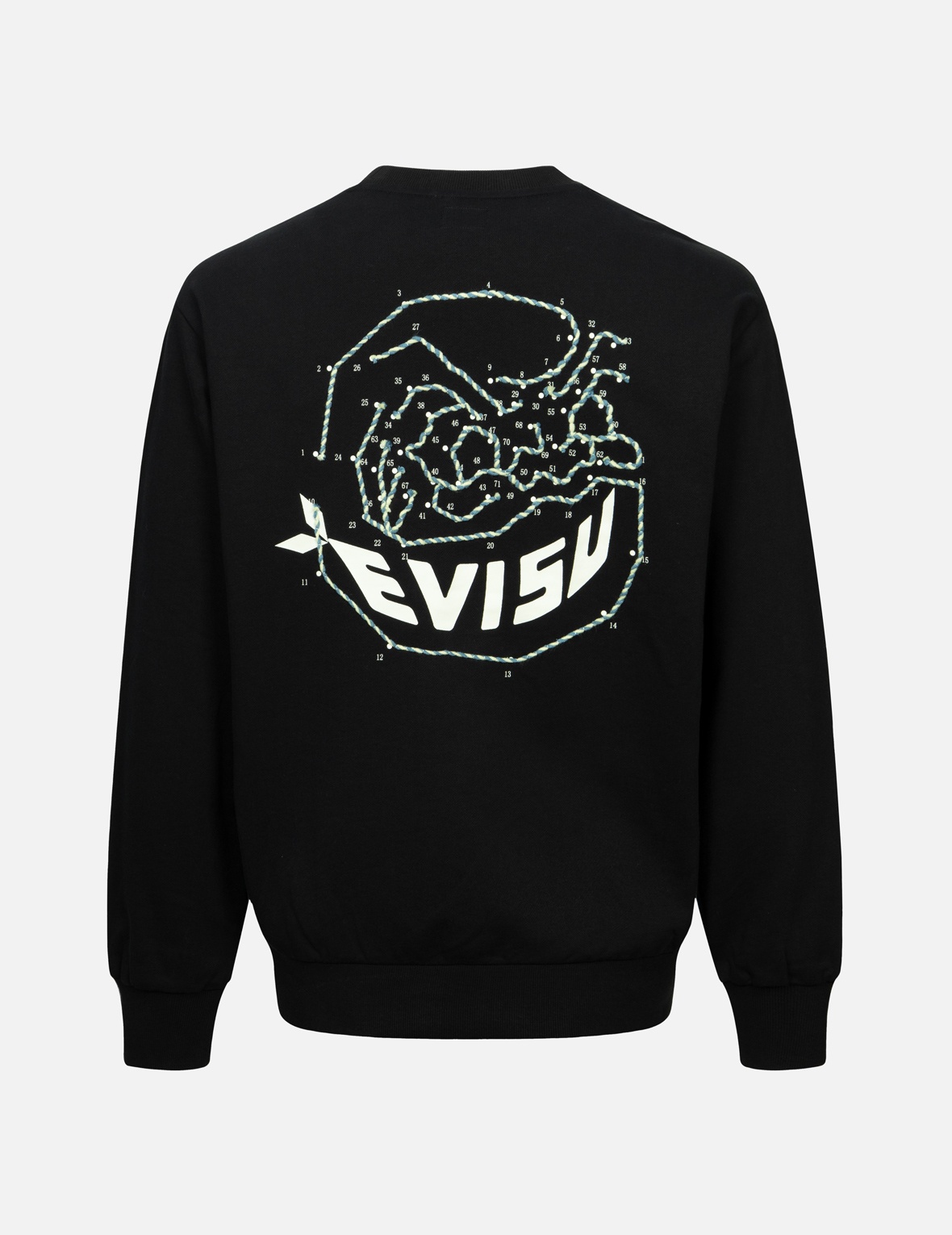 DOT-TO-DOT DARUMA AND LOGO PRINT RELAX FIT SWEATSHIRT - 2