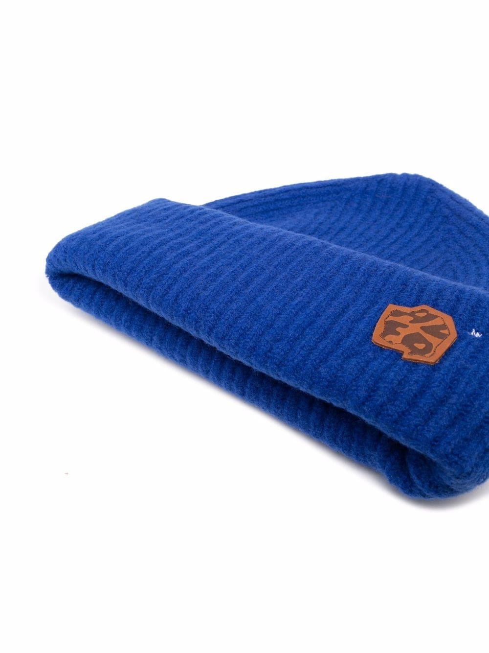 logo-patch wool-blend beanie - 2