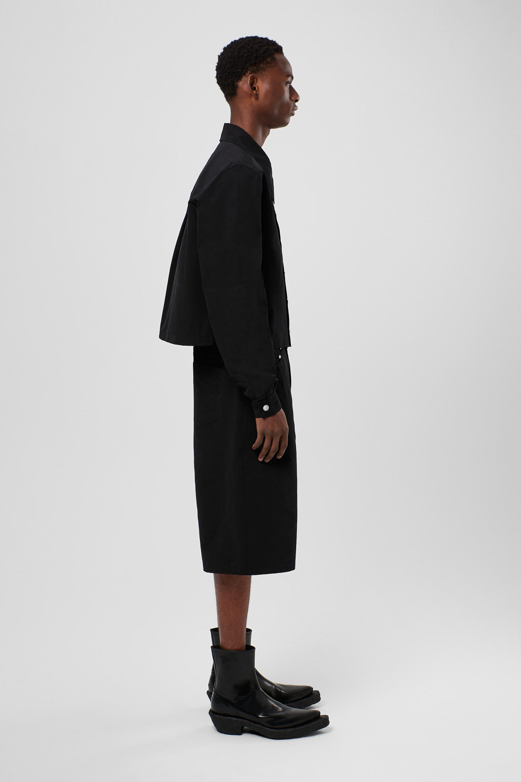Black Cotton/Nylon Shirt - 4