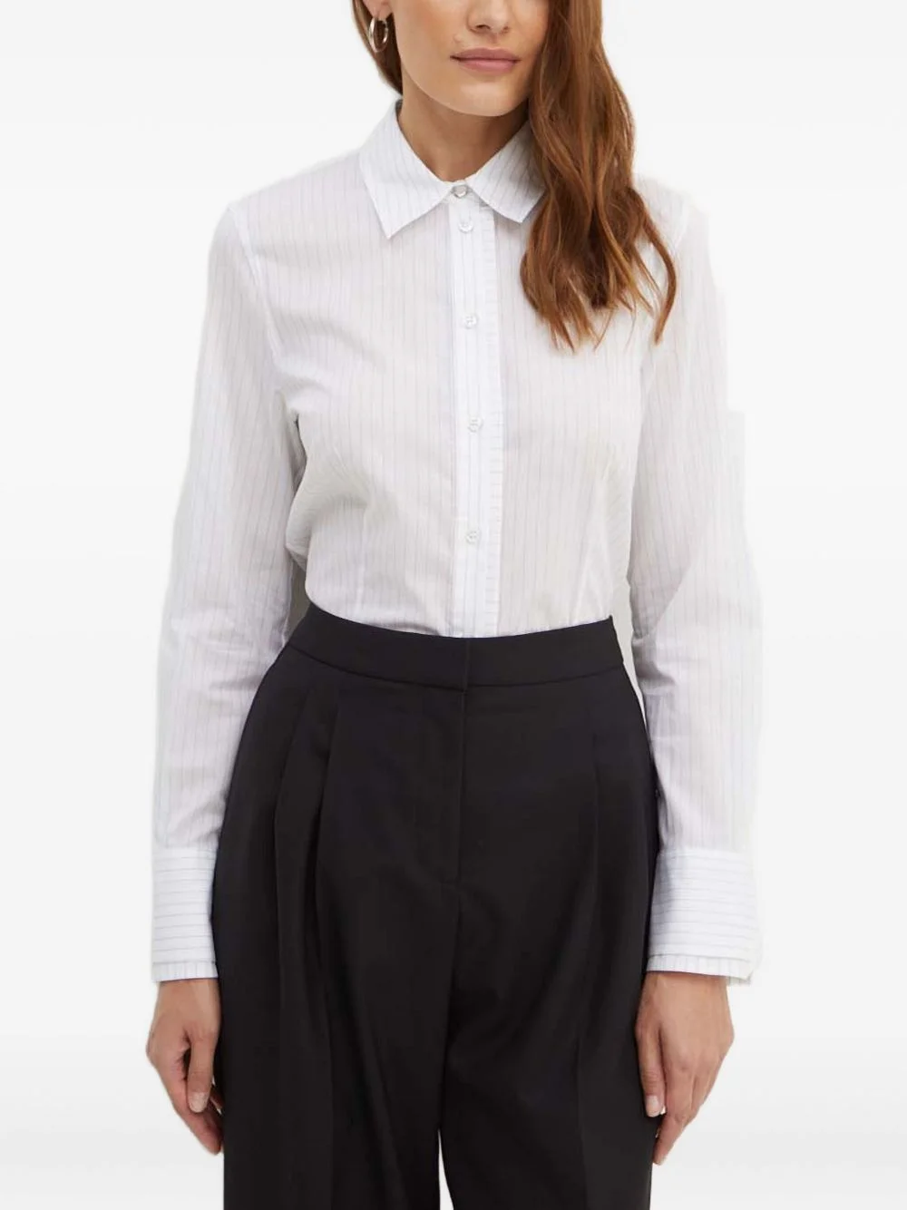 striped long-sleeve shirt - 1